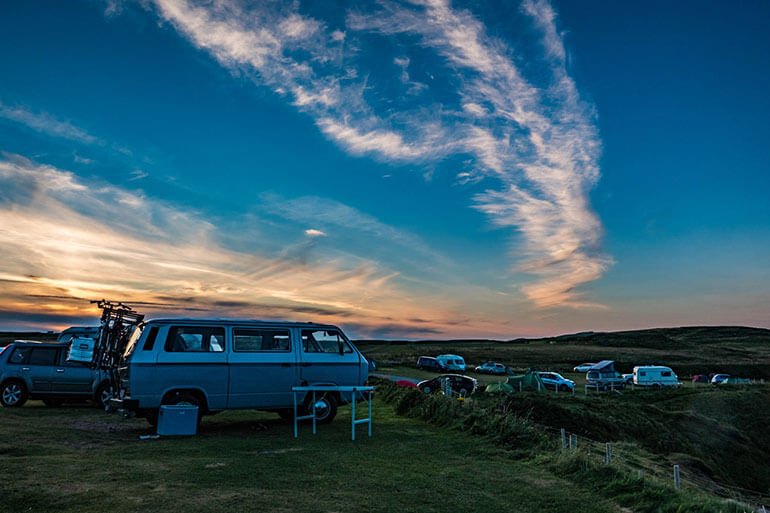 Camping in Car