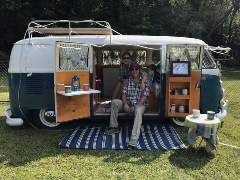 Enjoying in camper van