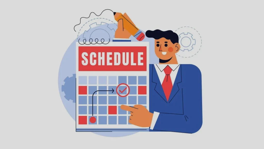 make a schedule