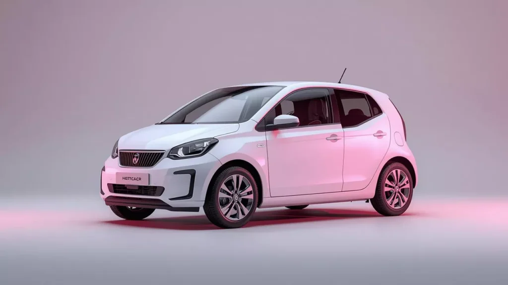 White small Car