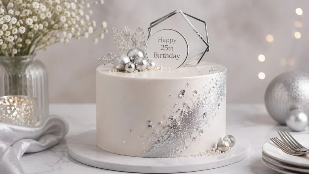 minimalist-modern-silver-cake