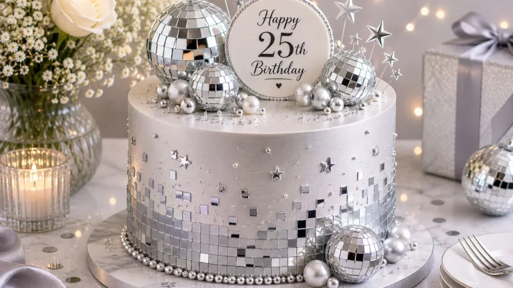 silver-disco-ball-cake