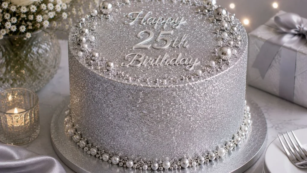 silver-glitter-cake